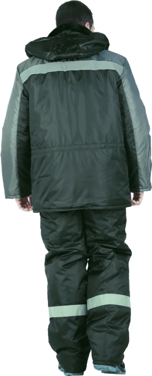 Костюм РЕГИОН зимний, черный-серый Кос 308