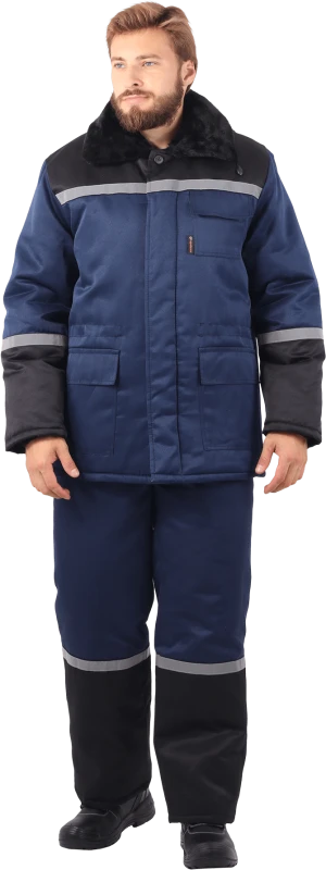 Костюм зимний, т/синий-чёрный Кос 300