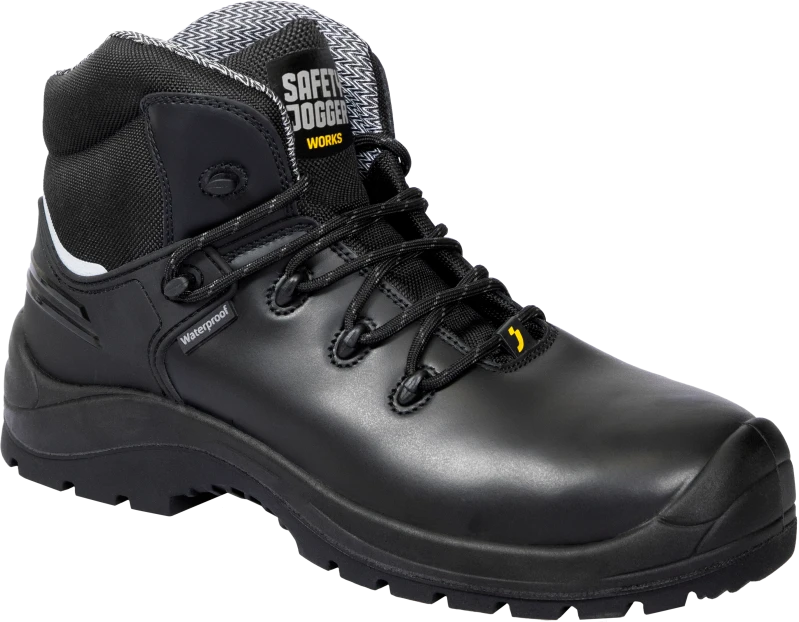 Ботинки Х430 с КП и КС, кожа, ПУ/резина (черный /BLK)