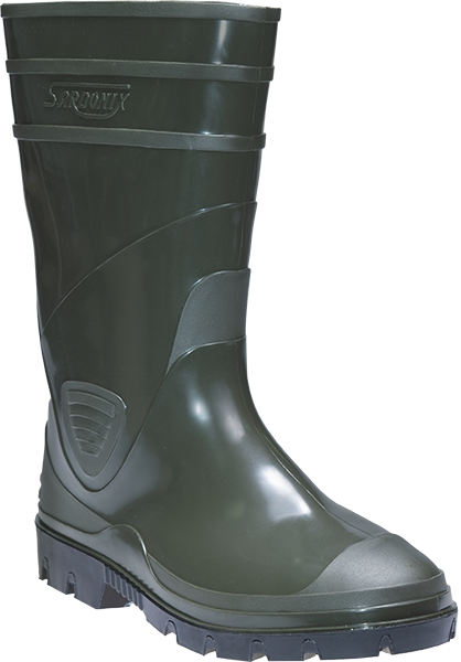 Сапоги ПВХ мужские, (арт.165-03, h-34, олива) Сап 018