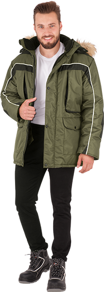 Куртка ДИКСОН зимняя, хаки-чёрный Кур 667