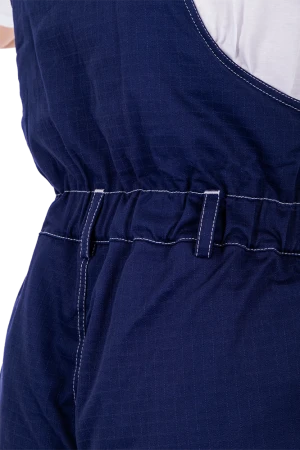 Костюм мужской МЕГАСТАТОЙЛ зимний от нефтепродуктов, кратковременного воздействия пламени, статического электричества, темно-синий/серый/оранж Кос 700