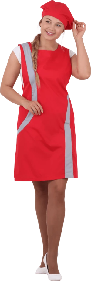 Униформа ВИНТАЖ, красный-серый Кос 869