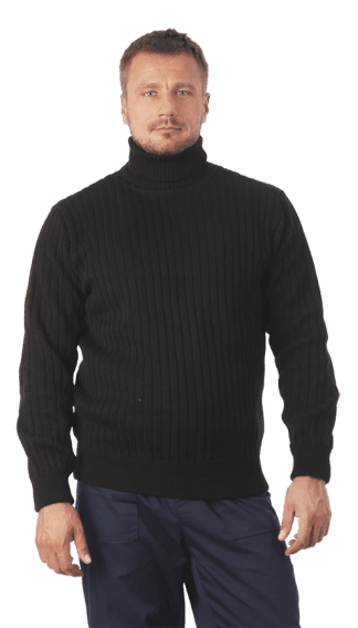 Свитер РЫБАКА, черный Сви 406