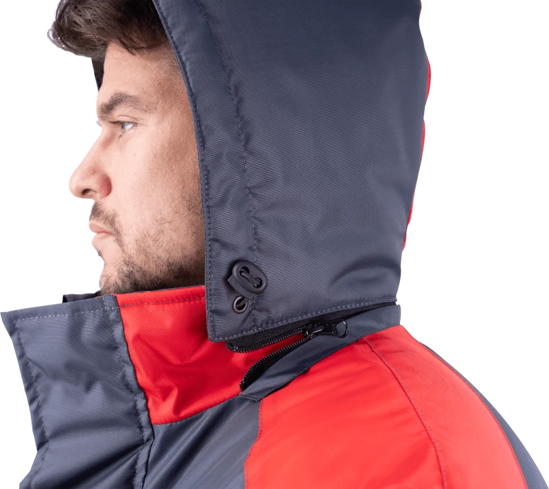 Костюм РОУД зимний, т/серый-красный Кос 488