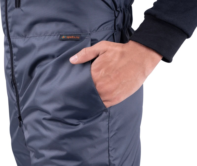 Костюм РОУД зимний, т/серый-красный Кос 488