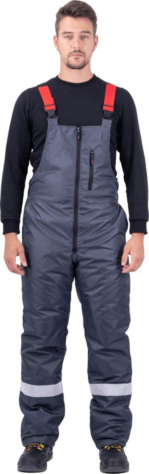 Костюм РОУД зимний, т/серый-красный Кос 488