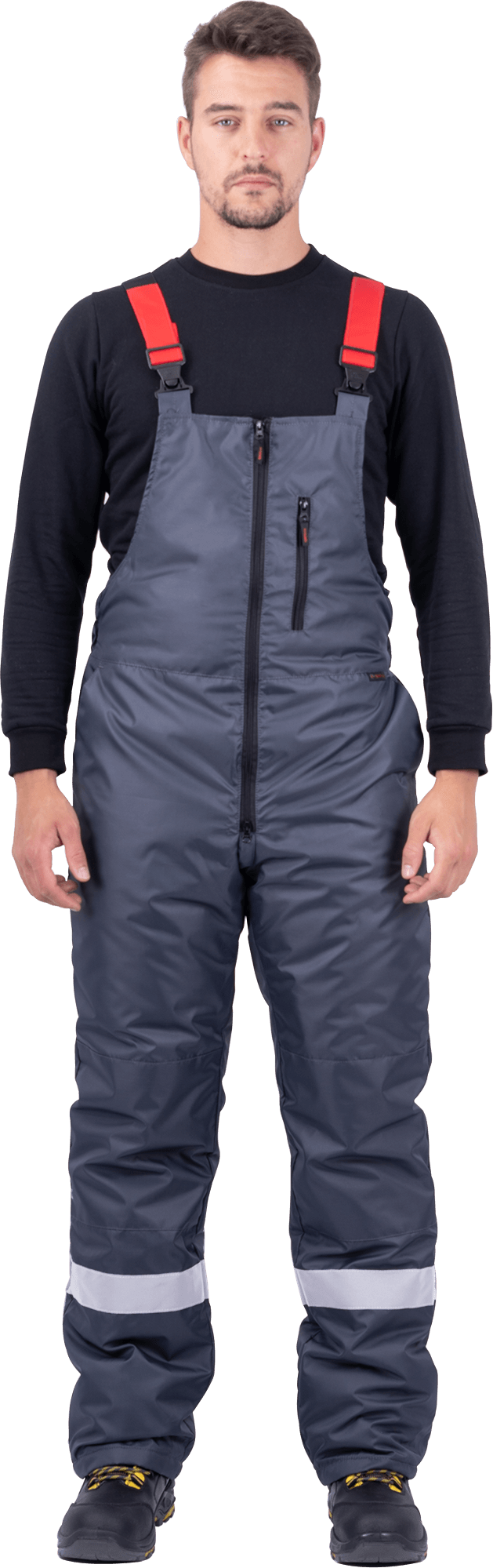 Костюм РОУД зимний, т/серый-красный Кос 488