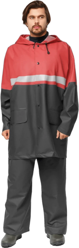 Костюм НЕПТУН влагозащитный красный/серый, арт. К003-00 Кос 540