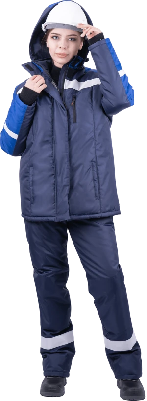 Костюм РОУД зимний, т/синий-василек, женский Кос 227