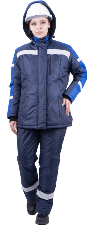 Костюм РОУД зимний, т/синий-василек, женский Кос 227