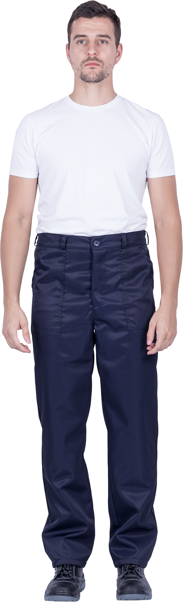 Костюм мужской от растворов кислот и щелочей, механических воздействий, (куртка, брюки), темно-синий