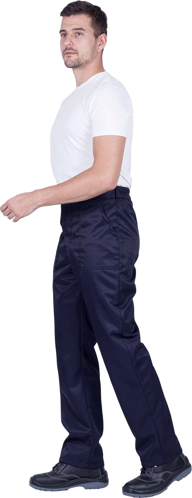 Костюм мужской от растворов кислот и щелочей, механических воздействий, (куртка, брюки), темно-синий