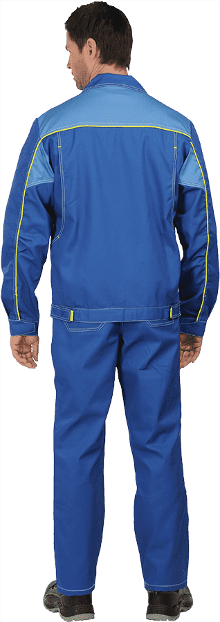 Куртка мужская ТУРБО от механических воздействий и ОПЗ, василёк