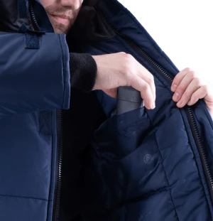 Куртка ШАТЛ зимняя, т/синий-серый Кур 902