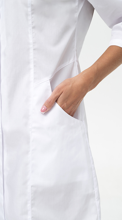 Халат ГАРМОНИЯ, белый Хал 717