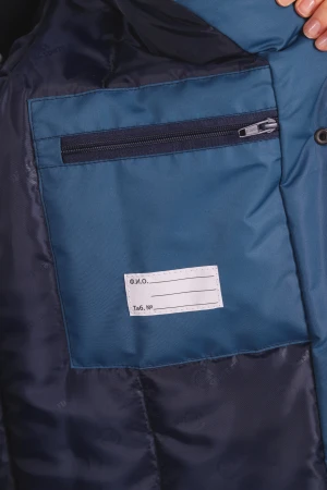 Куртка ВИРАЖ НЕО зимняя, морская волна-т/синяя, женская Кур 226