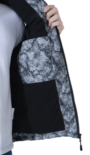 Жилет мужской  САТУРН утеплённый, цвет серый (абстракция) Жил 411