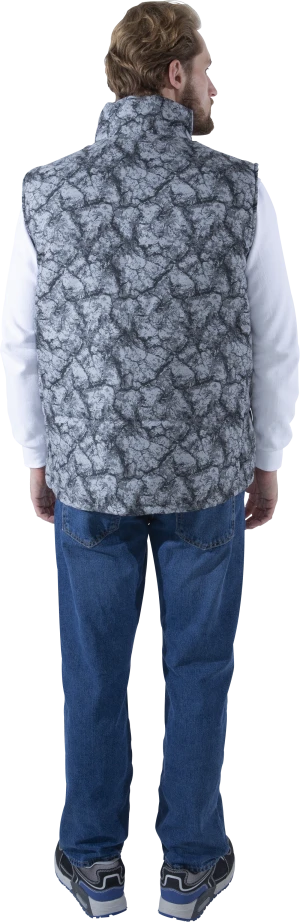 Жилет мужской  САТУРН утеплённый, цвет серый (абстракция) Жил 411