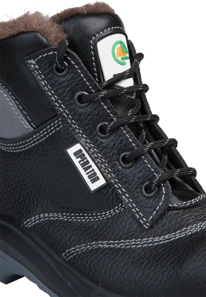 Ботинки OPERATOR (Н23.1.4.3.1) с КП шерст. мех,  кожаные ПУ/ТПУ Бот 138