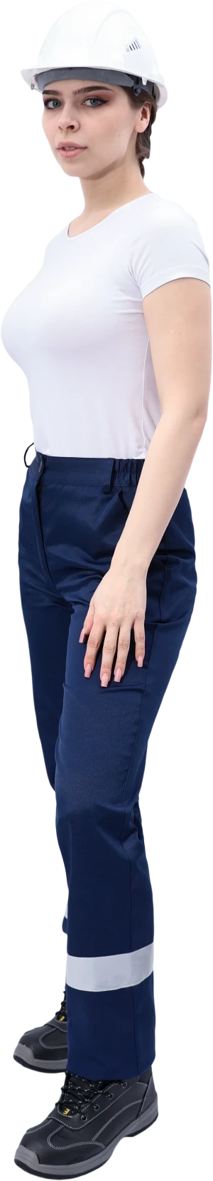 Костюм МАСТЕР ЛЮКС летний, т/синий-василек, женский (Куртка+брюки) Кос 794