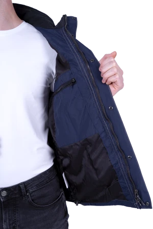 Куртка-штормовка РЕСПЕКТ, синий-бежевый Кур 907