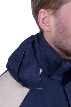 Куртка-штормовка РЕСПЕКТ, синий-бежевый Кур 907