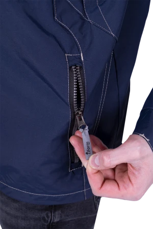 Куртка-штормовка РЕСПЕКТ, синий-бежевый Кур 907