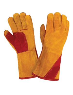 Краги СИБИРЬ, Т12-11-ru-10.5 (RL4), спилок, 5-ти палые, подкладка флис, усиленные, Кевлар® Пер 218