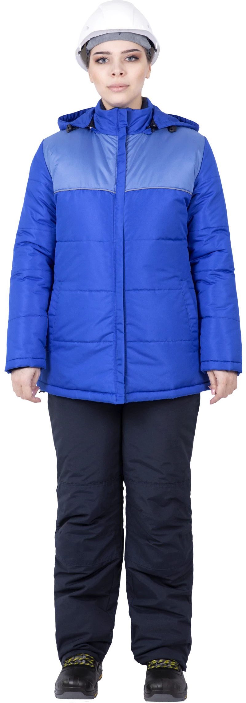 Куртка ЗИМУШКА НЕО зимняя, василёк, женская
