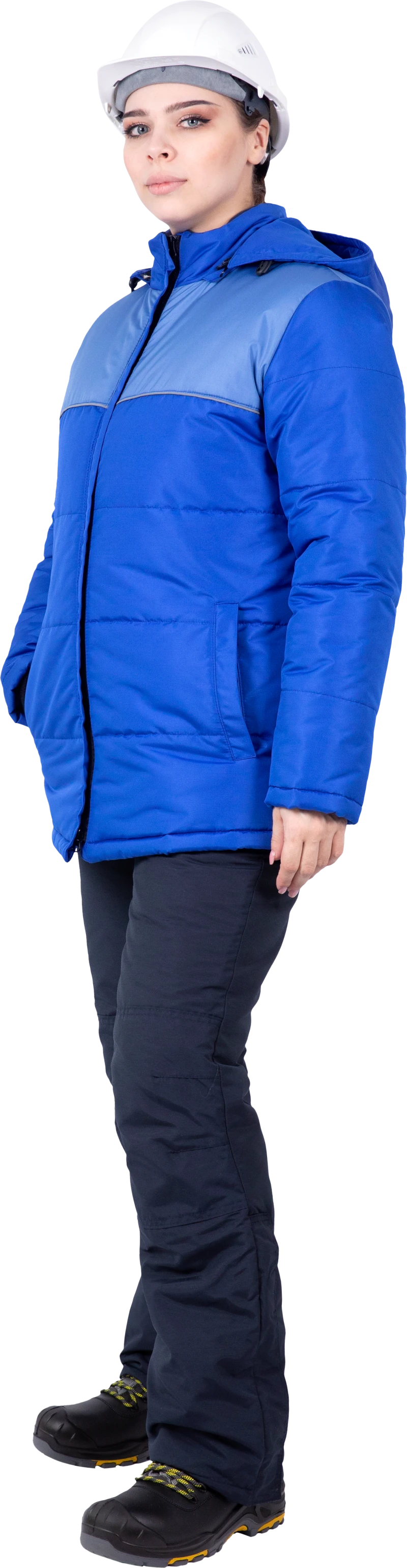 Куртка ЗИМУШКА НЕО зимняя, василёк, женская Кур 227