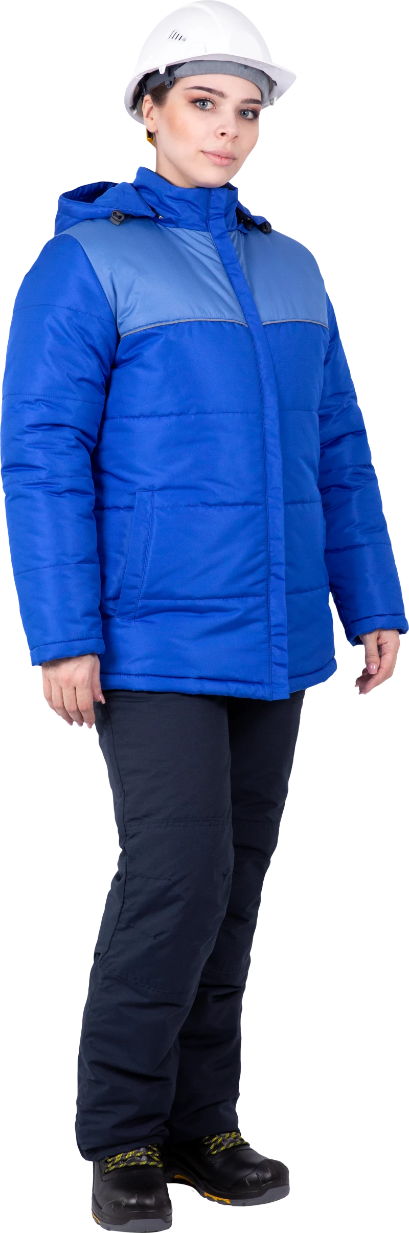 Куртка ЗИМУШКА НЕО зимняя, василёк, женская Кур 227
