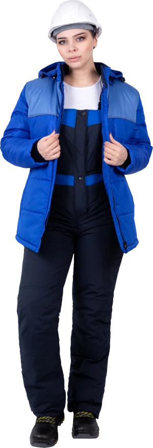 Куртка ЗИМУШКА НЕО зимняя, василёк, женская Кур 227