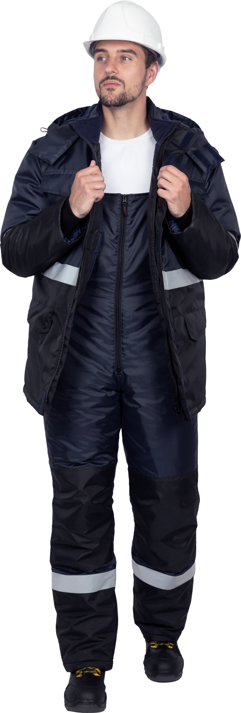 Костюм МЕРКУРИЙ-2 зимний, т/синий-чёрный Кос 205