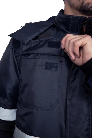 Костюм МЕРКУРИЙ-2 зимний, т/синий-чёрный Кос 205