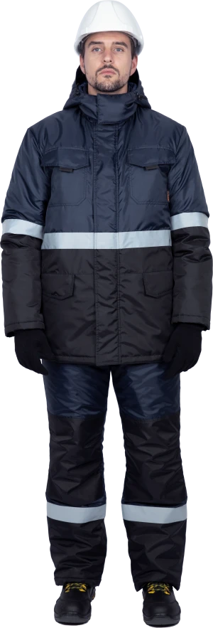 Костюм МЕРКУРИЙ-2 зимний, т/синий-чёрный Кос 205