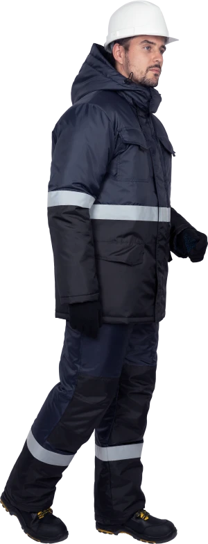 Костюм МЕРКУРИЙ-2 зимний, т/синий-чёрный Кос 205