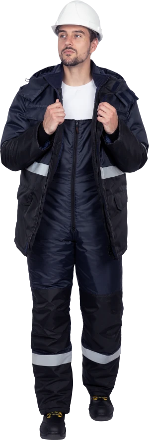 Костюм МЕРКУРИЙ-2 зимний, т/синий-чёрный