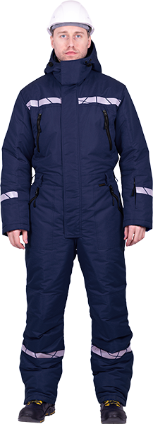 Комбинезон мужской ПИЛОТ от пониженных температур, механических воздействи и ОПЗ, цв. синий