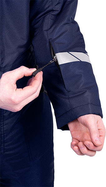 Комбинезон мужской ПИЛОТ от пониженных температур, механических воздействи и ОПЗ, цв. синий Ком 017