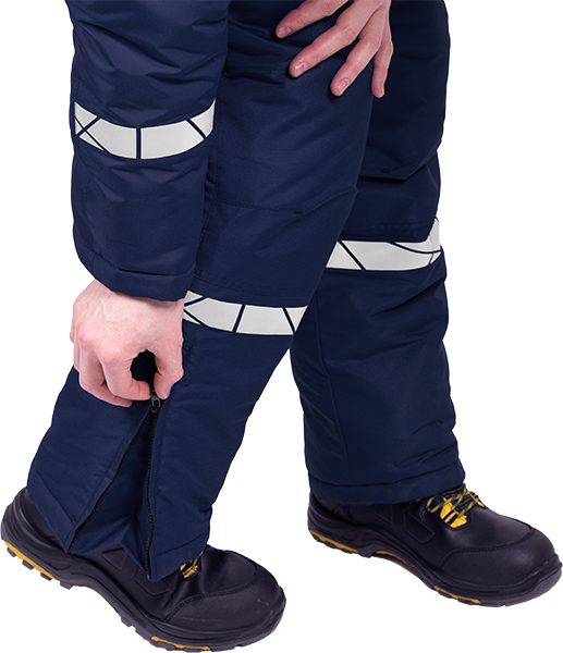 Комбинезон мужской ПИЛОТ от пониженных температур, механических воздействи и ОПЗ, цв. синий Ком 017