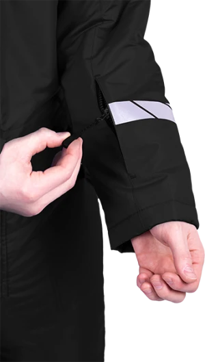 Комбинезон мужской ПИЛОТ от пониженных температур, механических воздействи и ОПЗ, цв. черный