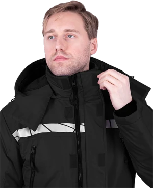 Комбинезон мужской ПИЛОТ от пониженных температур, механических воздействи и ОПЗ, цв. черный