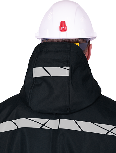 Комбинезон мужской ПИЛОТ от пониженных температур, механических воздействи и ОПЗ, цв. черный Ком 018