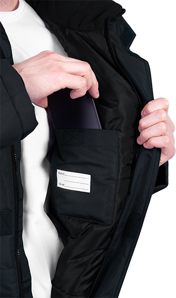 Комбинезон мужской ПИЛОТ от пониженных температур, механических воздействи и ОПЗ, цв. черный Ком 018