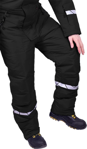 Комбинезон мужской ПИЛОТ от пониженных температур, механических воздействи и ОПЗ, цв. черный Ком 018