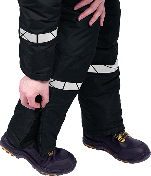 Комбинезон мужской ПИЛОТ от пониженных температур, механических воздействи и ОПЗ, цв. черный Ком 018