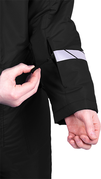 Комбинезон мужской ПИЛОТ от пониженных температур, механических воздействи и ОПЗ, цв. черный Ком 018