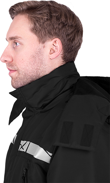 Комбинезон мужской ПИЛОТ от пониженных температур, механических воздействи и ОПЗ, цв. черный Ком 018