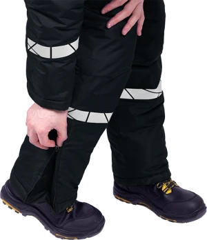 Комбинезон мужской ПИЛОТ от пониженных температур, механических воздействи и ОПЗ, цв. черный Ком 018